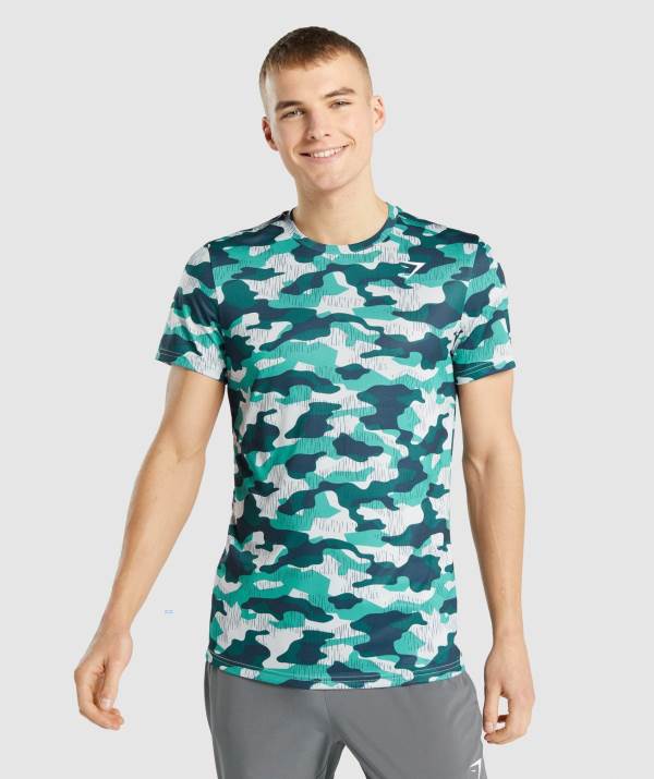 Panske Tricka Gymshark Arrival Tyrkysové | PS9572186